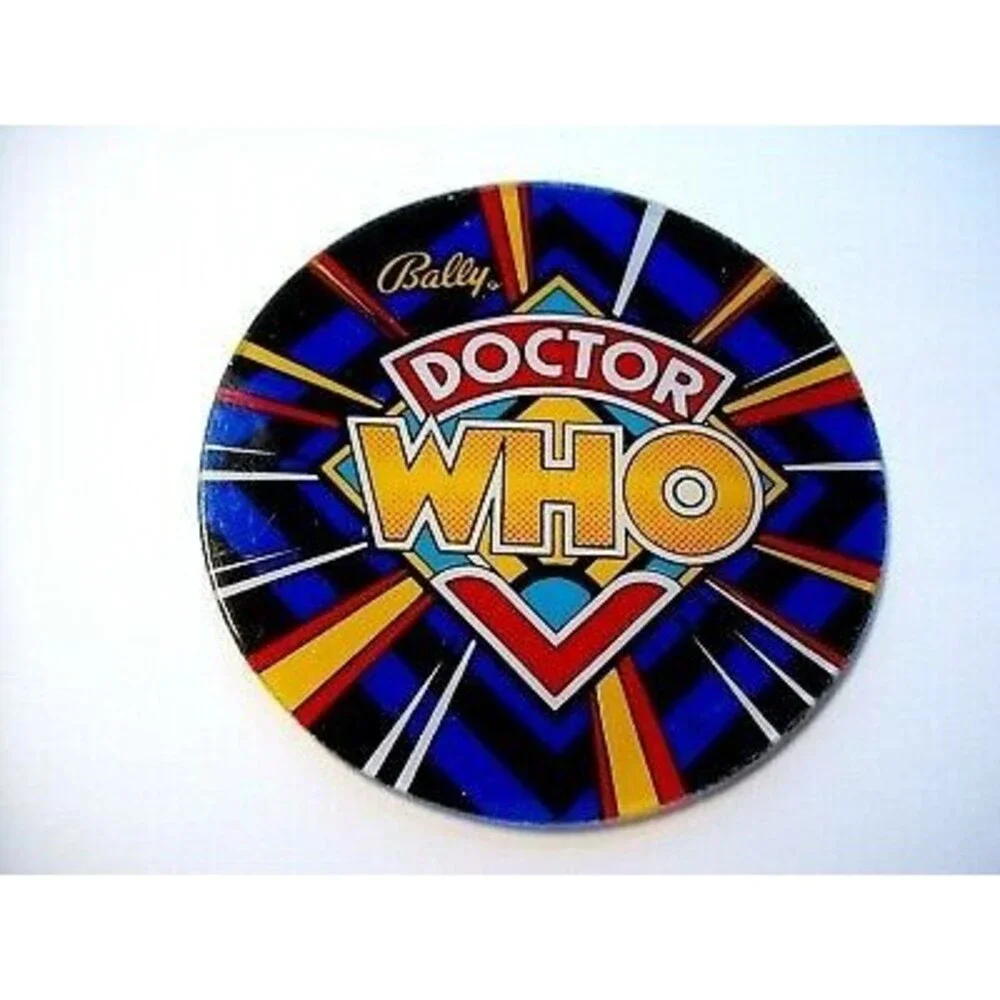 Doctor Who Pinball Machine Promo Plastic Drink Coaster 1992 Sci-Fi Promo Bally